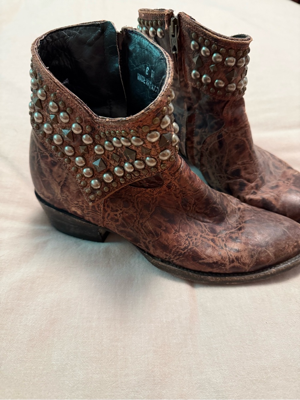 Old Gringo Leather Ankle Cowboy Boots